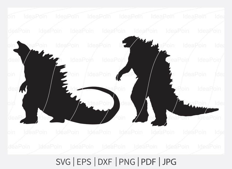 Svg Godzilla Color Godzilla svg, Godzilla Silhouette, Godzilla Monster Svg, Godzilla Clip ...
