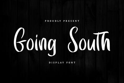 Going South Font Sakha Design Studio 