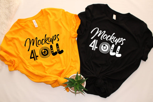 Gold and Black Bella Canvas 3001 T-Shirt Mockup,Lifestyle Mockup Shirt,Real Photo Mockup,Flat Lay Tshirt,Bella Canvas Mockup,Matching Mockup Mock Up Photo ArtStudio 