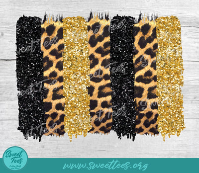 Gold Animal Print Plaid Sublimation PNG Sublimation Sweet Tees 