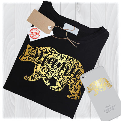 Gold Bear SVG Files for Cricut Designs | Animal SVG Files | Mothers Day SVG Files SVG My Sew Cute Boutique 