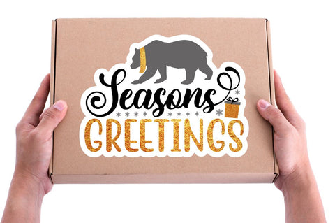 Gold Christmas Small Business Stickers Png Bundle Sublimation Regulrcrative 