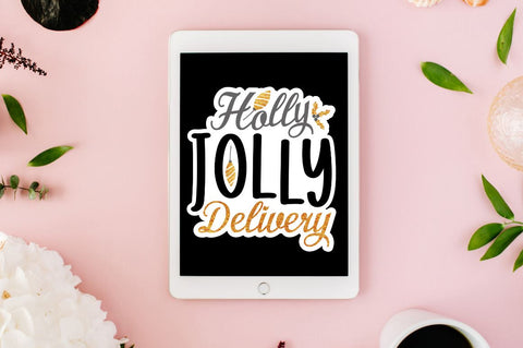 Gold Christmas Small Business Stickers Png Bundle Sublimation Regulrcrative 