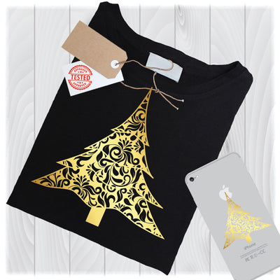 Gold Christmas Tree SVG Files for Cricut Designs | Christmas SVG Files SVG My Sew Cute Boutique 
