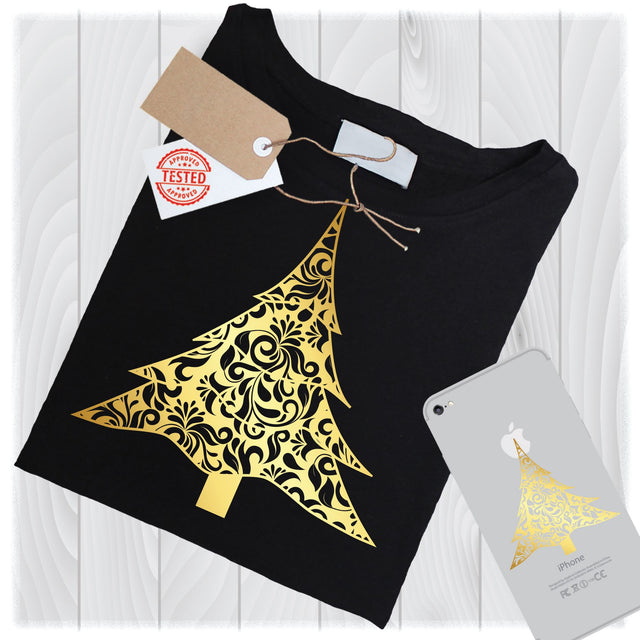 Gold Christmas Tree SVG Files for Cricut Designs | Christmas SVG Files SVG My Sew Cute Boutique 