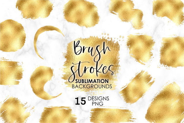 Gold Foil Brush Stroke Background Sublimation Bundle Png brush stroke background, brush strokes sublimation, sublimation background bundle, gold brush stroke png, paint brush stroke png, Paint Splatter Background, gold foil background Sublimation KatineDesign 