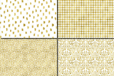 Gold foil seamless geometric patterns Digital Pattern VR Digital Design 