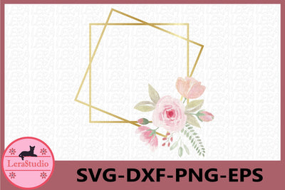 Gold frames PNG SVG Lerastudio 