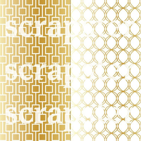Gold Geometric Patterns Melissa Held Designs 