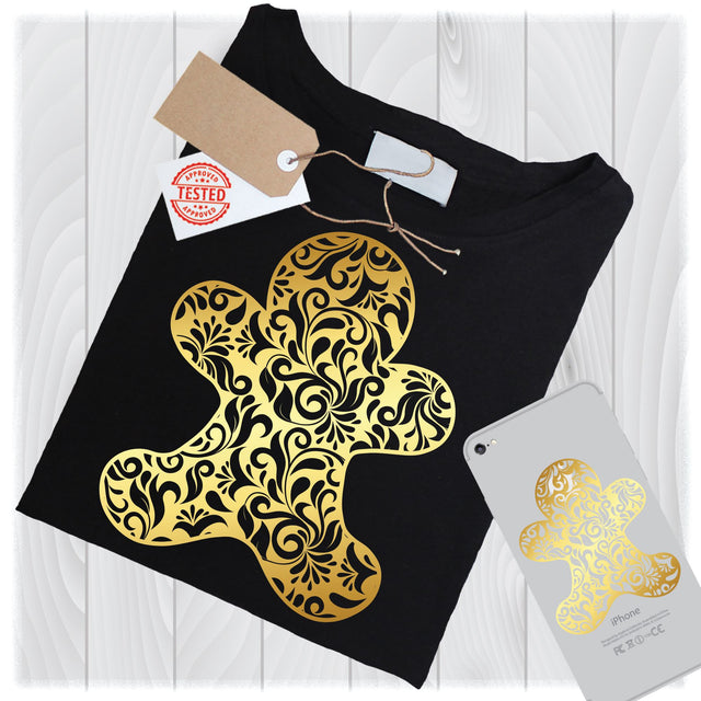Gold Gingerbread SVG Files for Cricut Designs | Christmas SVG Files SVG My Sew Cute Boutique 