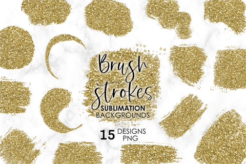 Gold Glitter Background Png Brush Strokes Sublimation Bundle brush stroke background, brush strokes sublimation, sublimation background bundle, gold brush stroke png, paint brush stroke png, Paint Splatter Background, gold glitter background Sublimation KatineDesign 