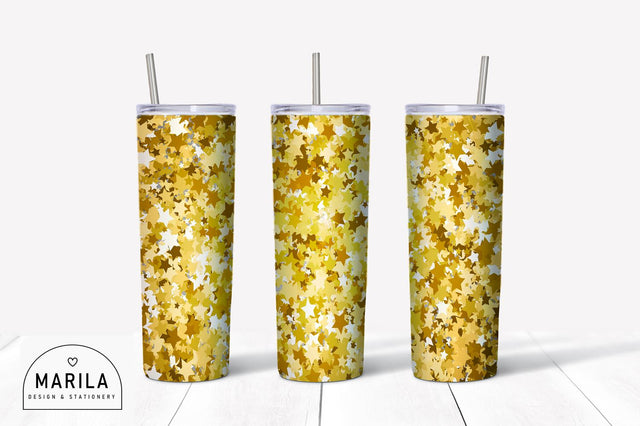 Gold Glitter Skinny Tumbler Sublimation #2 Sublimation Marilakits 