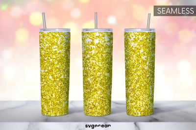 Gold Glitter Tumbler | PNG Bundle | Tumbler 20oz Sublimation SvgOcean 