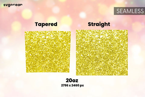 Gold Glitter Tumbler | PNG Bundle | Tumbler 20oz Sublimation SvgOcean 