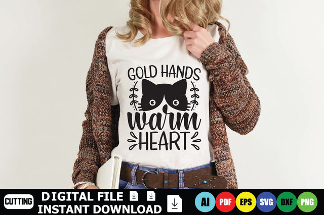 Gold Hands Warm Heart SVG Shahin alam 