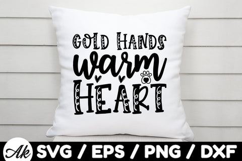 Gold hands warm heart svg SVG akazaddesign 