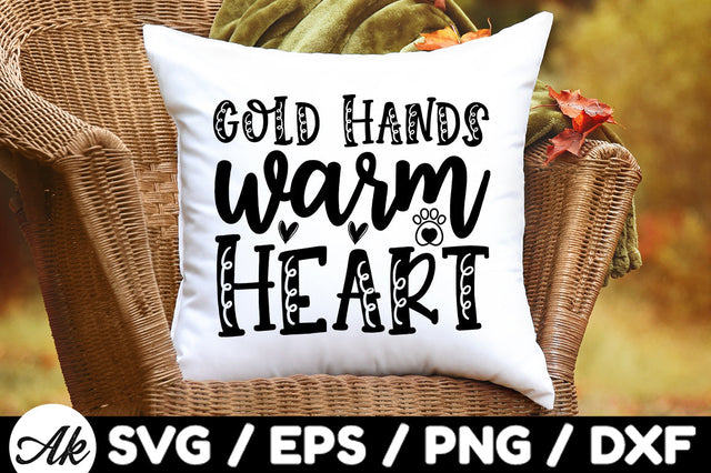 Gold hands warm heart svg SVG akazaddesign 