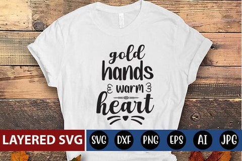 gold hands warm heart Svg SVG Blessedprint 