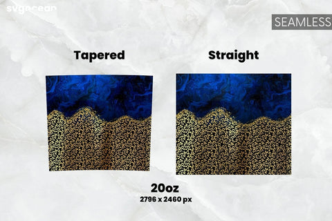 Gold Leopard Tumbler Sublimation | Glitter | Tumbler 20oz Sublimation SvgOcean 