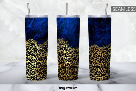 Gold Leopard Tumbler Sublimation | Glitter | Tumbler 20oz Sublimation SvgOcean 