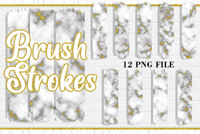 Gold Marble Texture Brush Strokes, PNG Sublimation Design Sublimation artnoy 