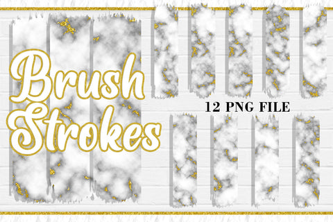 Gold Marble Texture Brush Strokes, PNG Sublimation Design Sublimation artnoy 