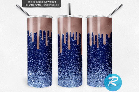 Gold Navy 20 oz / 30 oz Tumbler PNG Sublimation Regulrcrative 