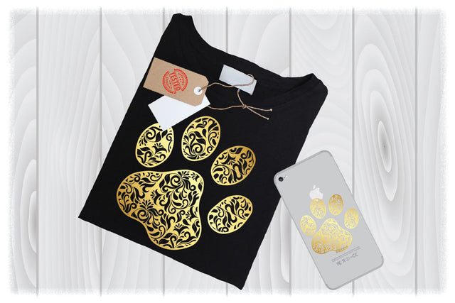 Gold Paw Mandala SVG Files for Cricut Designs | Paw Print SVG Files | Animal SVG Files SVG My Sew Cute Boutique 
