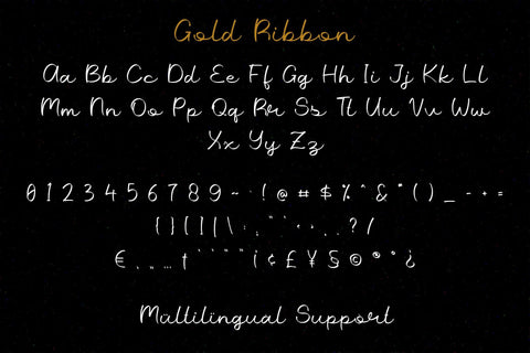 Gold Ribbon | Lovely Script Font Font Katario Studio 