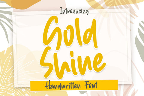 Gold Shine Font Dm Letter Studio 