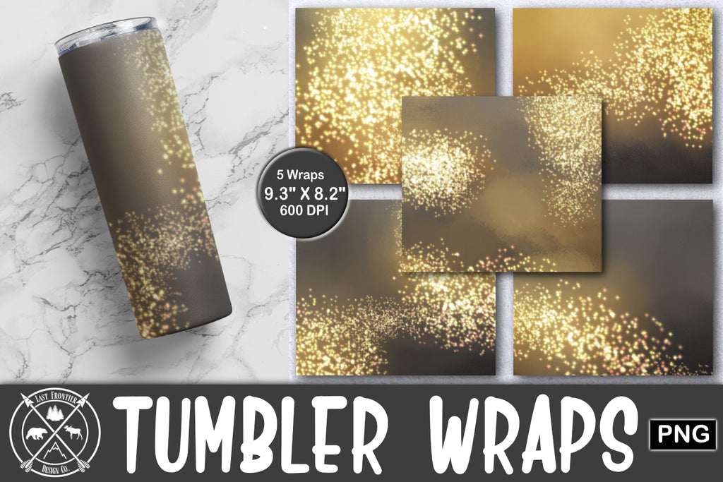Gold Tumbler Sublimation Bundle - So Fontsy