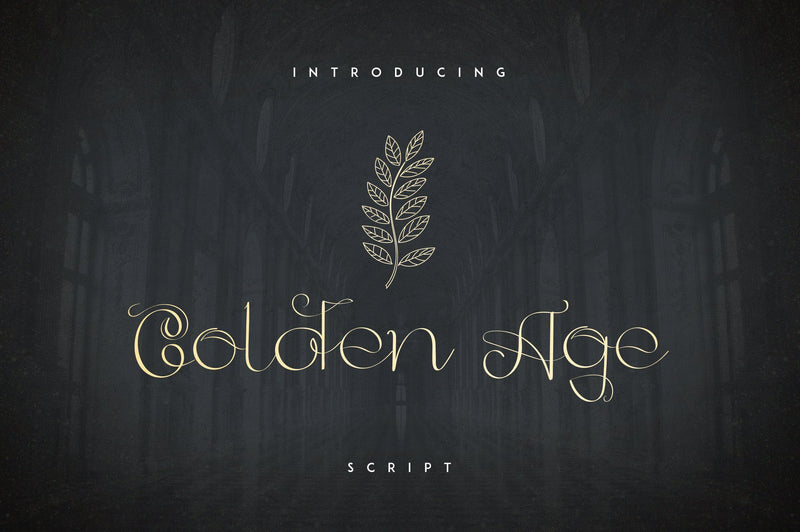 Golden Age Script Font VPcreativeshop 