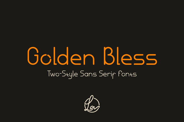 Golden Bless - Sans Serif Fonts Font Masyafi Studio 