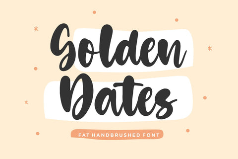 Golden Dates Modern Calligraphy Font Font Balpirick 