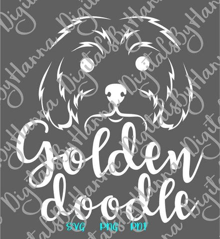 Golden Doodle Sign Goldendoodle Clip Art Dog Mom Labradoodle Lover Clipart SVG DXF PNG PDf JPG SVG Digitals by Hanna 