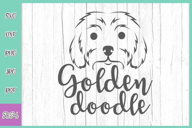 Golden Doodle Sign Goldendoodle Clip Art Dog Mom Labradoodle Lover Clipart SVG DXF PNG PDf JPG SVG Digitals by Hanna 