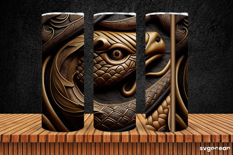 Golden Dragon Tumbler | Skinny 20 oz | Sublimation SVG SvgOcean 