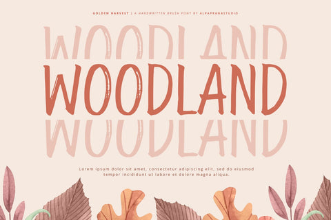 Golden Harvest - Handwritten Font Font Alpaprana Studio 