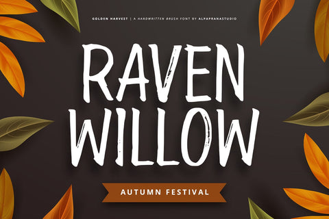 Golden Harvest - Handwritten Font Font Alpaprana Studio 
