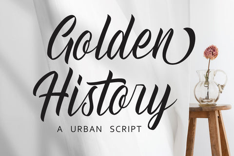 Golden History Font Mozarella 
