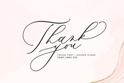 Golden Island Font Four Lines Std. 