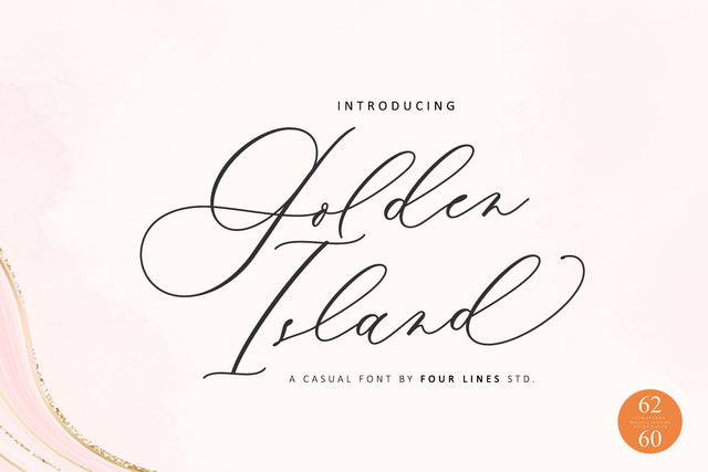 Golden Island Font Four Lines Std. 