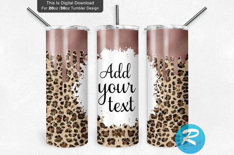 Golden Leopard 20 oz / 30 oz Tumbler PNG Sublimation Regulrcrative 