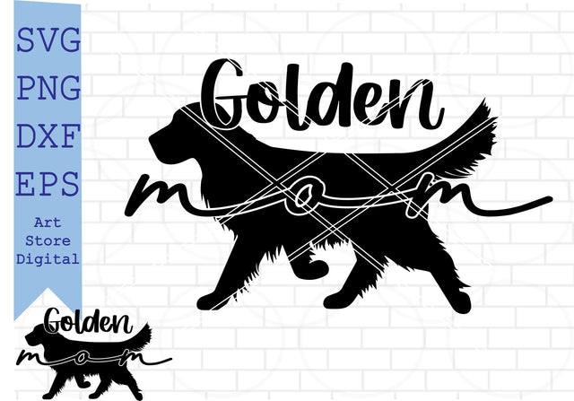 Golden Mom 1 Svg, Retriever Mom Svg, Golden Retriever SVG, Golden Retriever Mom SVG SVG Artstoredigital 