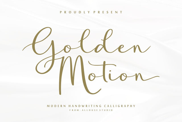 Golden Motion Font Allouse.Studio 