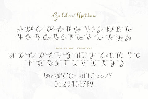 Golden Motion Font Allouse.Studio 