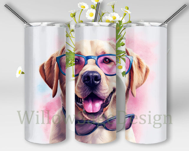 Golden Retriever Dog 20oz Skinny Tumbler Png, Golden Retriever Tumbler, Dog Sublimation Design, Animal Tumbler, Pet Lover Wrap, Dog Tumbler Sublimation WillowSageDesign 