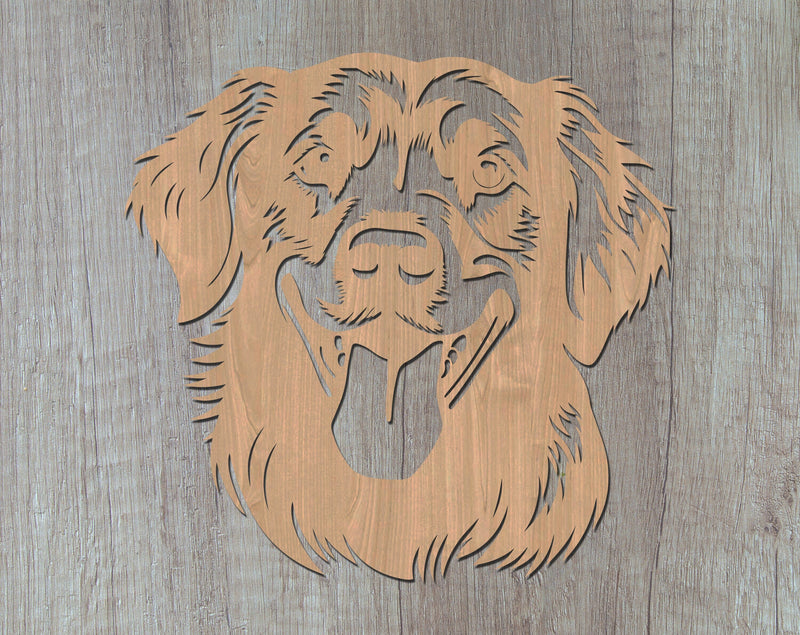 Golden Retriever Laser SVG Cut File, Golden Retriever Glowforge File ...