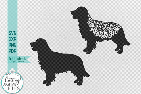 Golden Retriever Layered Mandala Dog sign svg dxf cut out template SVG kartcreationii 