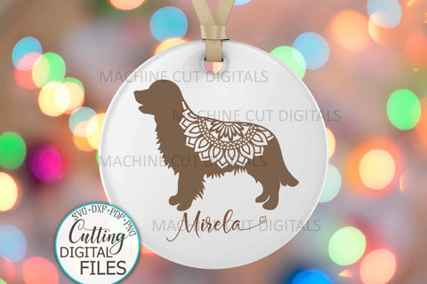 Golden Retriever Layered Mandala Dog sign svg dxf cut out template SVG kartcreationii 